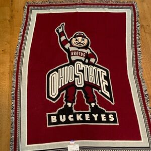 The Ohio State University tapestry blanket 54x70